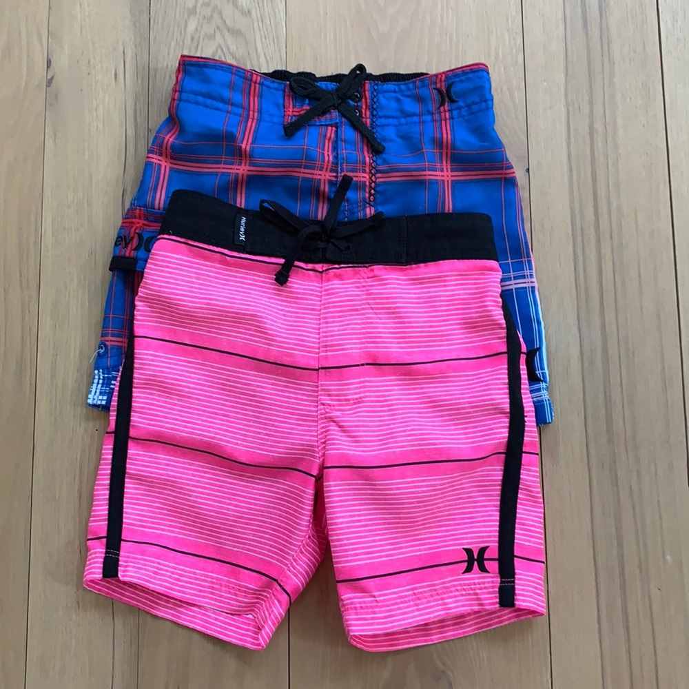 Hurley 2T and 24 month board shorts
